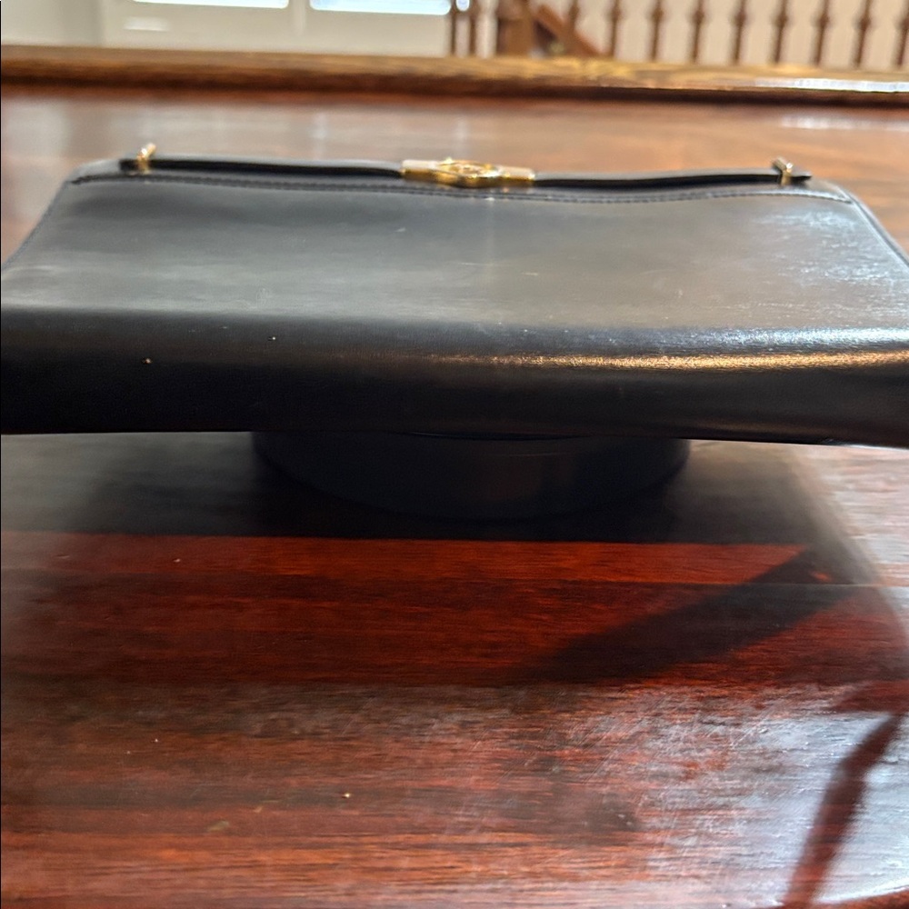 DIOR Vintage Black Leather Flap Crossbody Bag - Picture 7 of 17